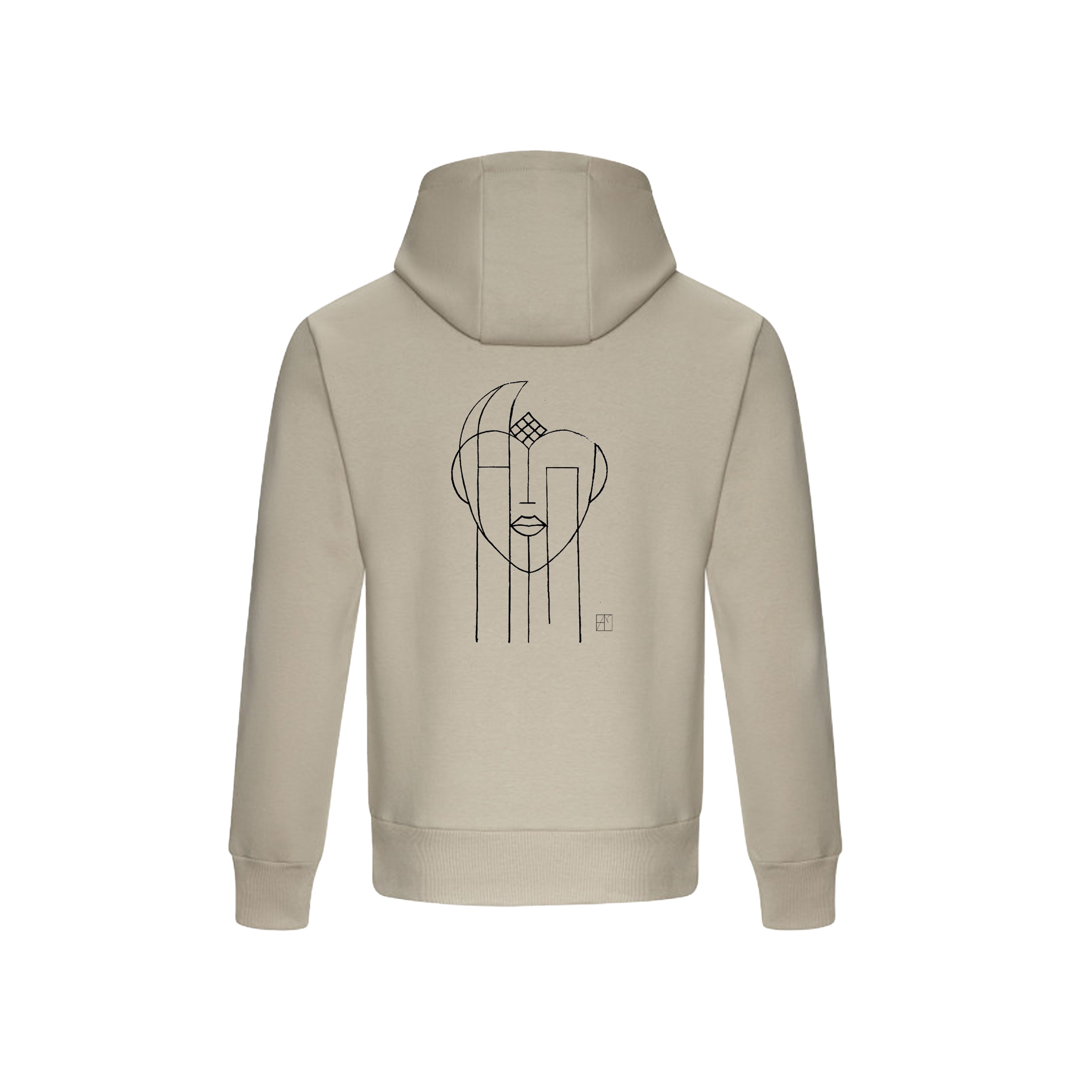 Hoodie Heavyweight Visage éthnique